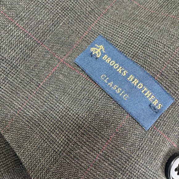 Brooks Brothers Explorer Classic Blazer Jacket 38R Brown Glen Plaid Sport Coat - Picture 14 of 14